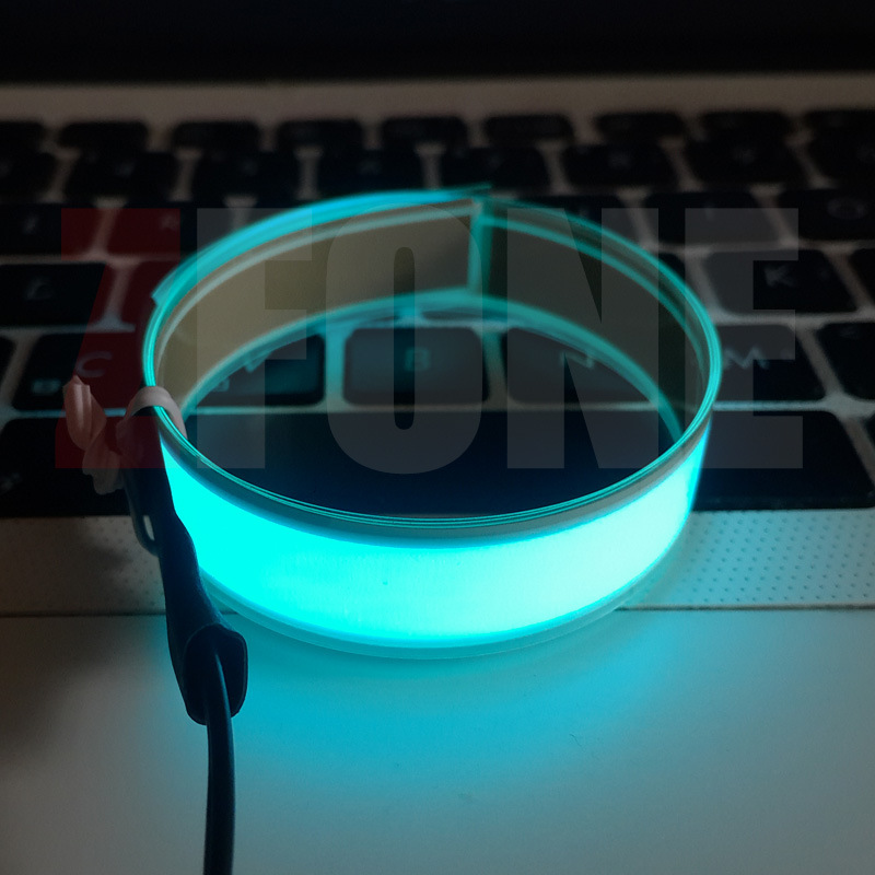 Qìchē – Strip EL Cold light sheet - ice-blue-1cm50cm-with-battery-box