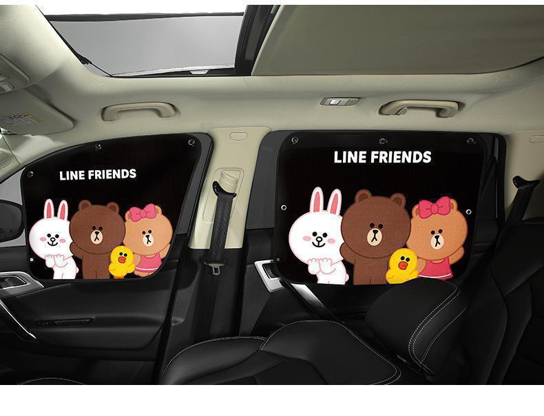 Children's Car Sunshade Mosquito Net Car Window Privacy Curtain Car Suction Cup Curtain Sun Protection Side Window Blackout Curtain