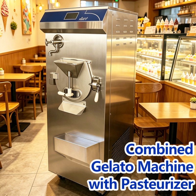 60L Pasteurized Hard Ice Cream Machine, Ice Cream Batch Heating and Freezing All-In-One Machine, Source Factory 60L Pasteurized Hard Ice Cream Machine, Ice Cream Batch Heating and Freezing All-In-One Machine, Source Factory