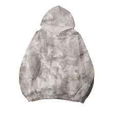 简约款印花连帽卫衣女秋2025新款染墨风宽松显瘦休闲连帽卫衣