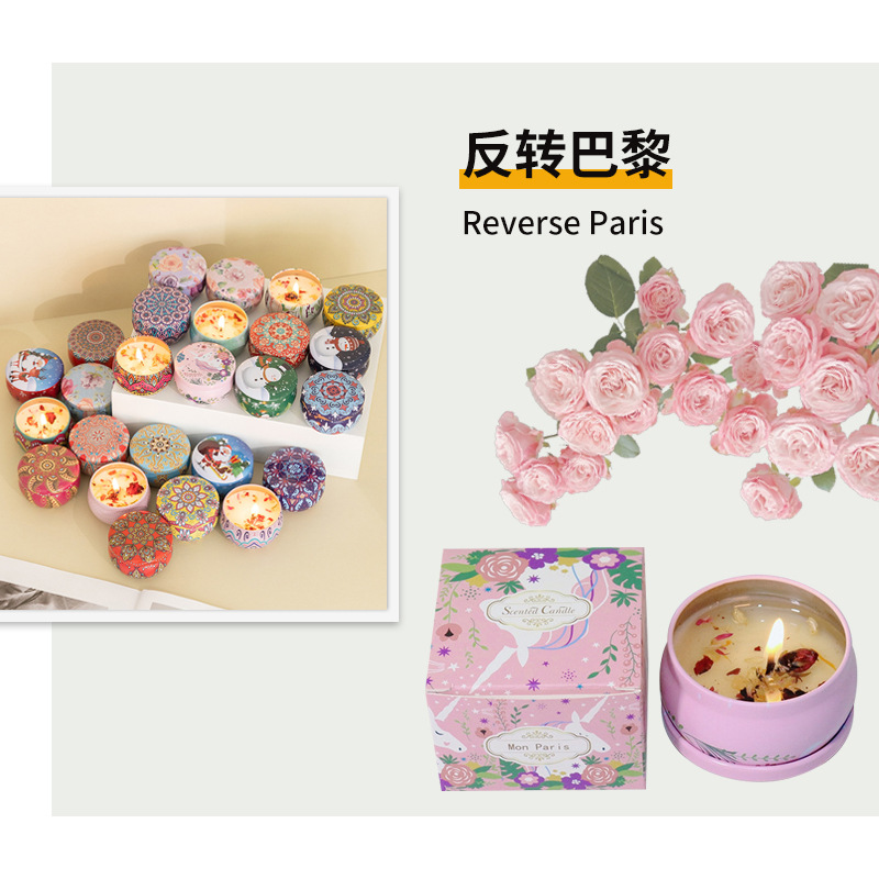 Flores secas, velas de aromaterapia, recuerdos de boda, fragancias, día de San Valentín romántico, regalos de cumpleaños, velas de soja, adornos para el hogar