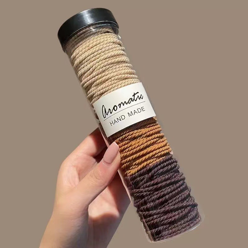 Ins viento frío gradiente gris 3 correas para el cabello gruesas y de alta elasticidad bandas de goma para atar el cabello