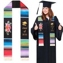 D跨境毕业季绶带graduate中性款学前幼儿园毕业季派对用品