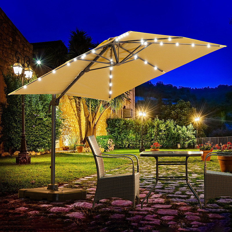 Outdoor Patio Umbrella Surface Replacement Rainproof Sunscreen Cloth Garden Aluminum Umbrella Cloth Surface Replacement Polyester Umbrella Umbrella Cloth