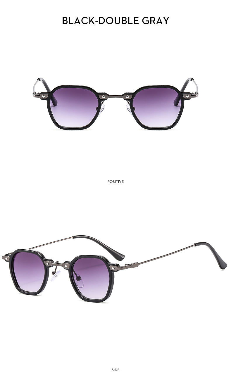 Square Hip-hop Sunglasses For Cycling Men Artistic Small Frame_voghion.com