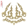 祥云后背点缀袖口布贴