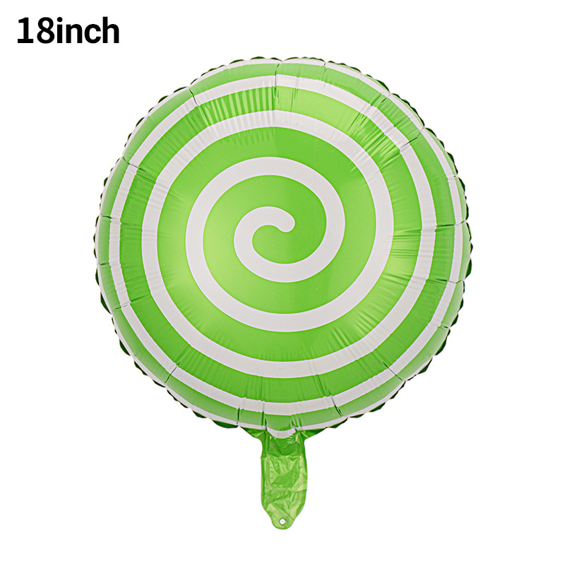 18 pulgadas dulces molino de viento globo de película de aluminio fiestas de cumpleaños de niños molino de viento diseño de globo al por mayor