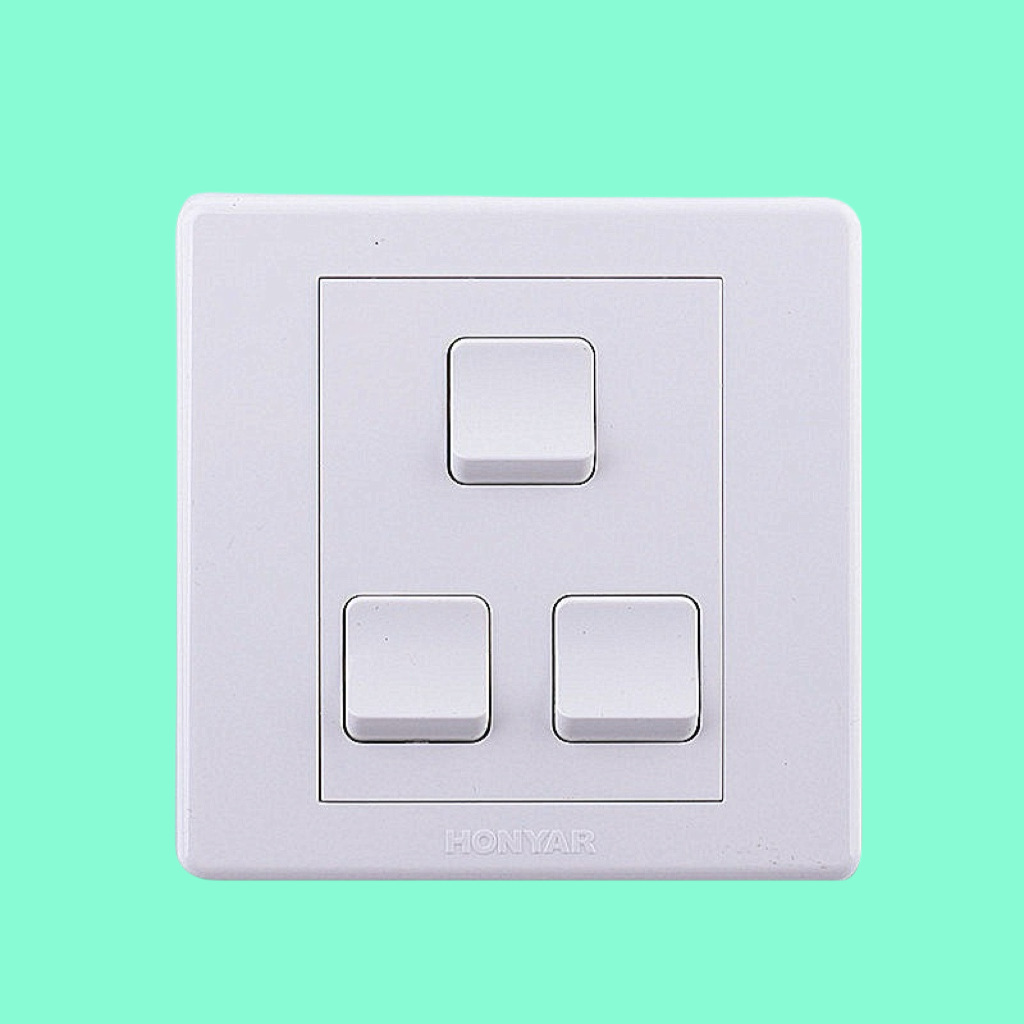 Conector de conmutación de aluminio de aluminio MEE X3 serie 86 tipo cinco agujeros dos o tres conector panel de conector escondido