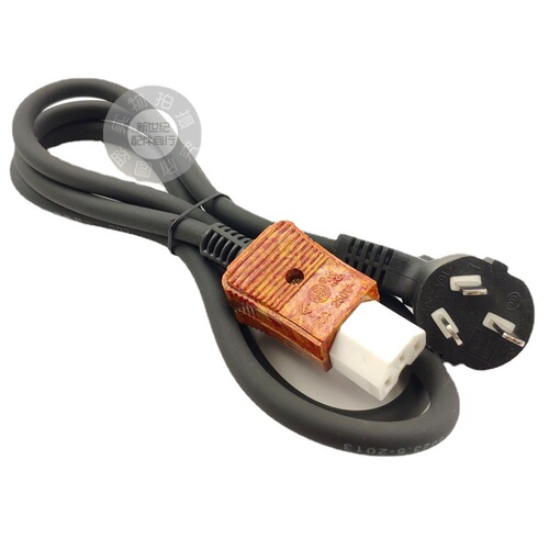 High-power electric heating pot 1 square meter three-plug three-hole porcelain head pure copper core power cord rice cooker rubber cord