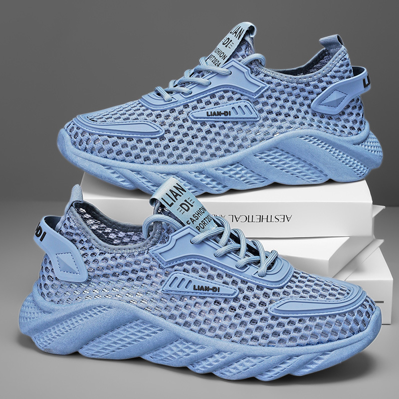 Breathable New Fashion Men's Large Mesh Casual Men's Shoes Lightweight Running sneaker Men's Mesh Torre Shoes Trend Breathable New Fashion Men's Large Mesh Casual Men's Shoes Lightweight Running sneaker Men's Mesh Torre Shoes Trend
