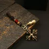 Cross lotus vajra + auspicious cloud rope + round gourd to attract wealth (send sand)