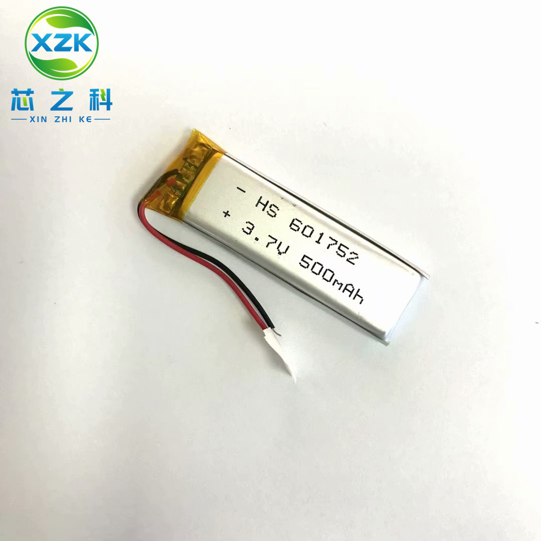 工厂供应601752聚合物锂电池 500MAH 3.7V 点读笔录音笔等数码类