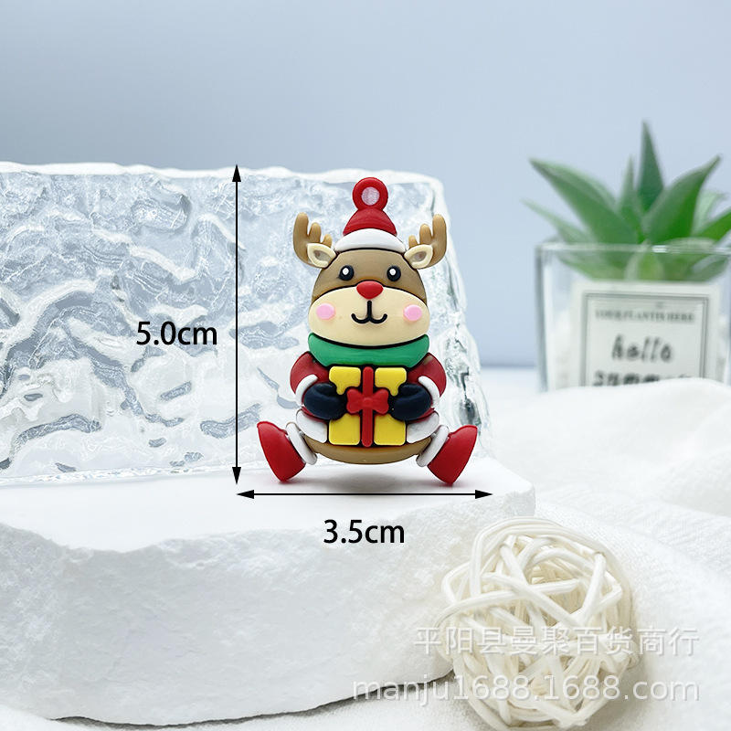 クロスボーダークリスマス立体人形キーホルダーペンダントクリスマス小さなギフトサンタクローススクールバッグペンダントクリスマスツリー|undefined