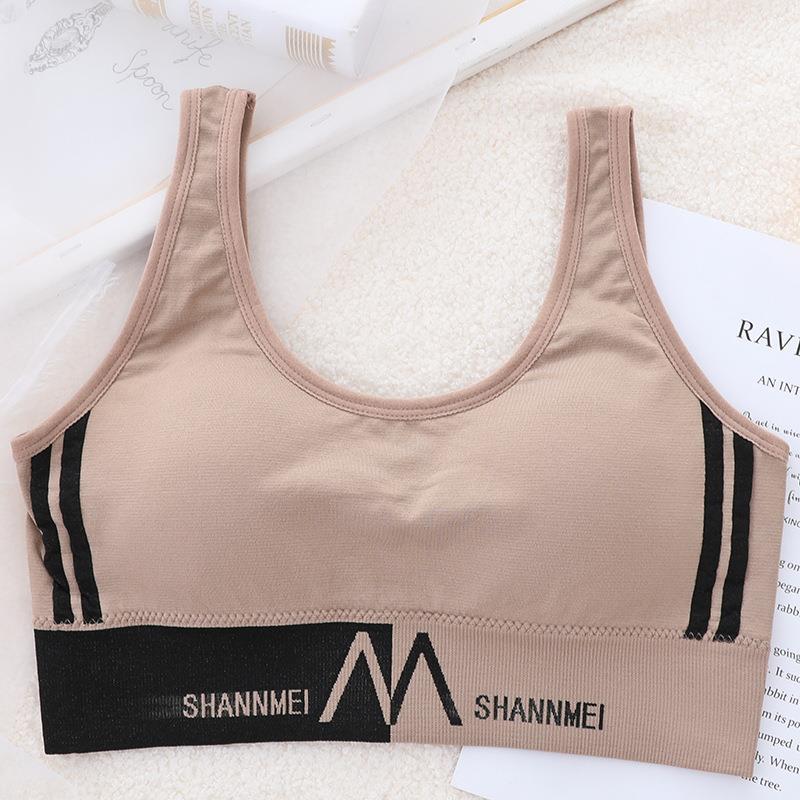 En FORMA DE U belleza espalda adelgazamiento deportes fitness danza yoga Honda sin costuras carta chaleco ropa exterior sujetador de niña corta