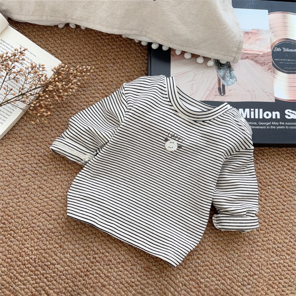 2025 primavera nuevo estilo estilo coreano estilo occidental bebé niño niño dibujos animados casual hombre bebé chaqueta de manga larga traje de jeans