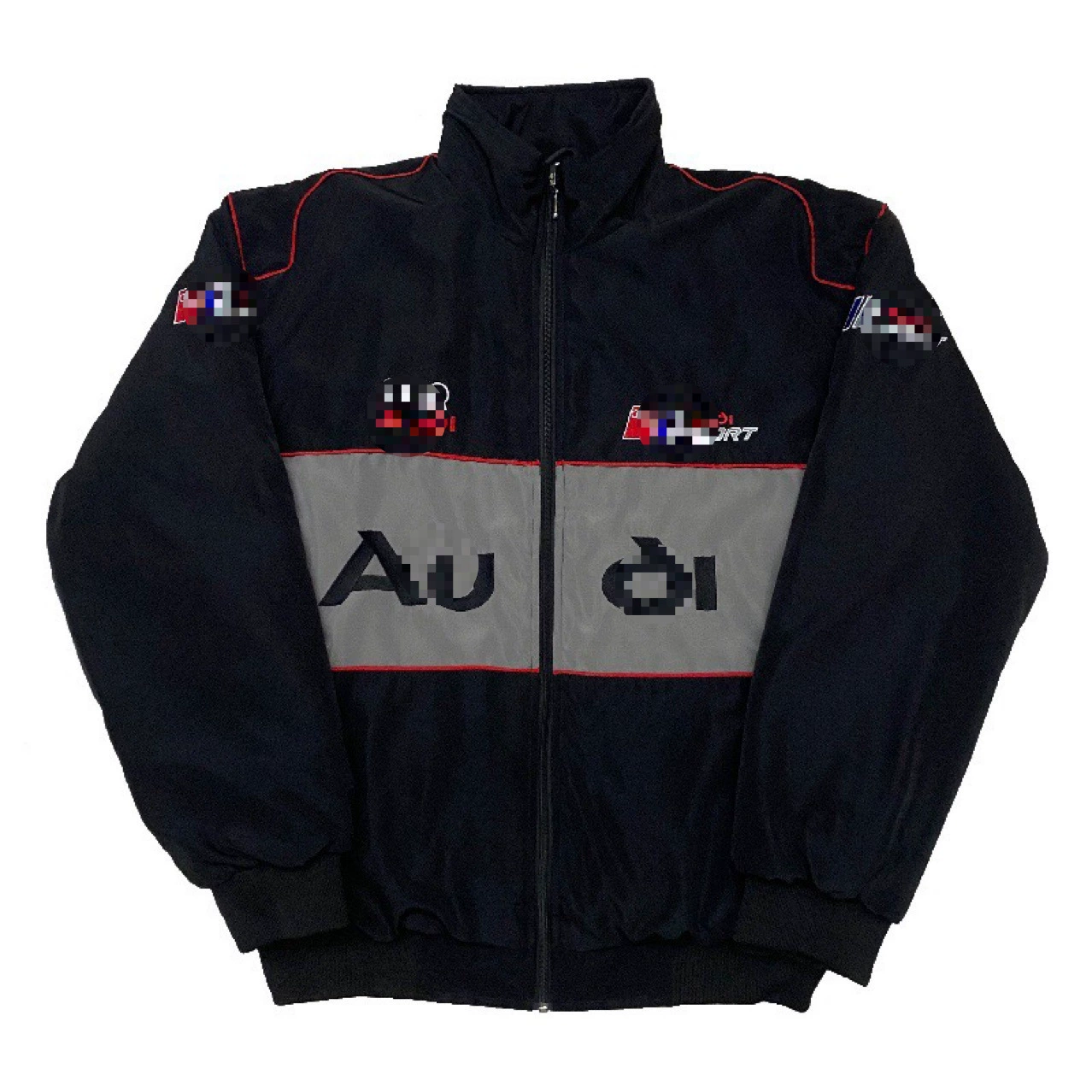 Retro racing car, jersey, jacket, American style, with embroidery, for beloved