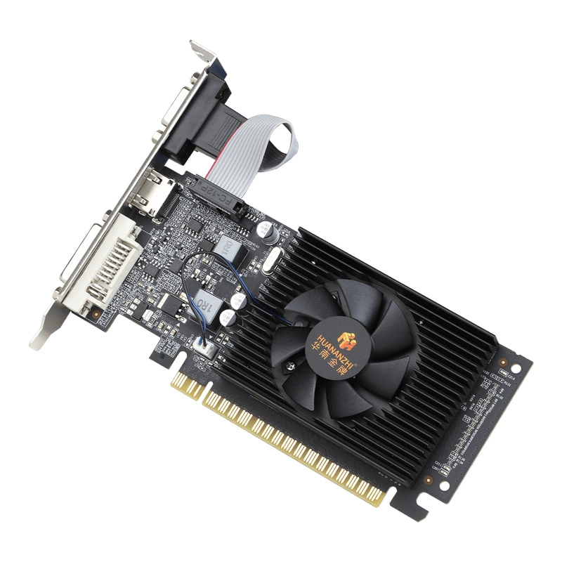 Графическая карта GT210 1G LP DDR3 64bit, черная, для игр (независимая)