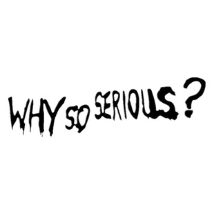 Halloween English WHY SO SERIOUS motorcycle helmet creative stickers reflective decorative decals J49