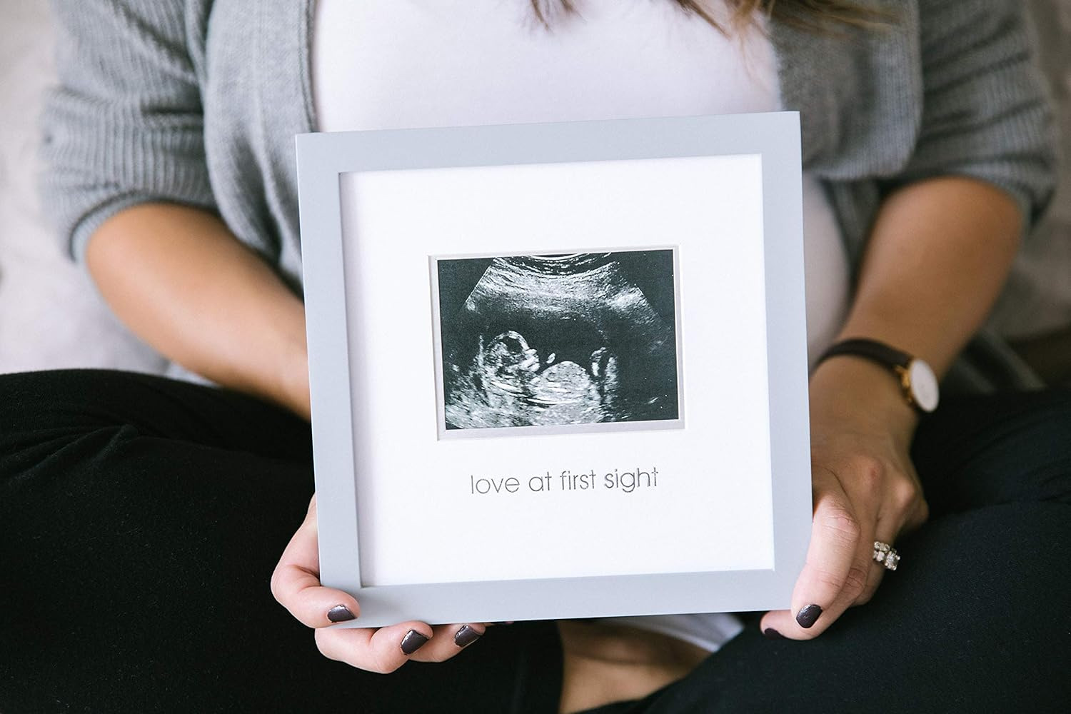 Exportación a Europa y América tablero de densidad marco de fotos B-ultrasonido foto madre y bebé producto recuerdo regalo marco de fotos