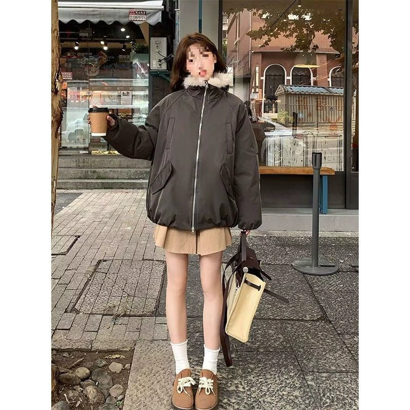 Winter keep warm down jacket for pregnant, American style