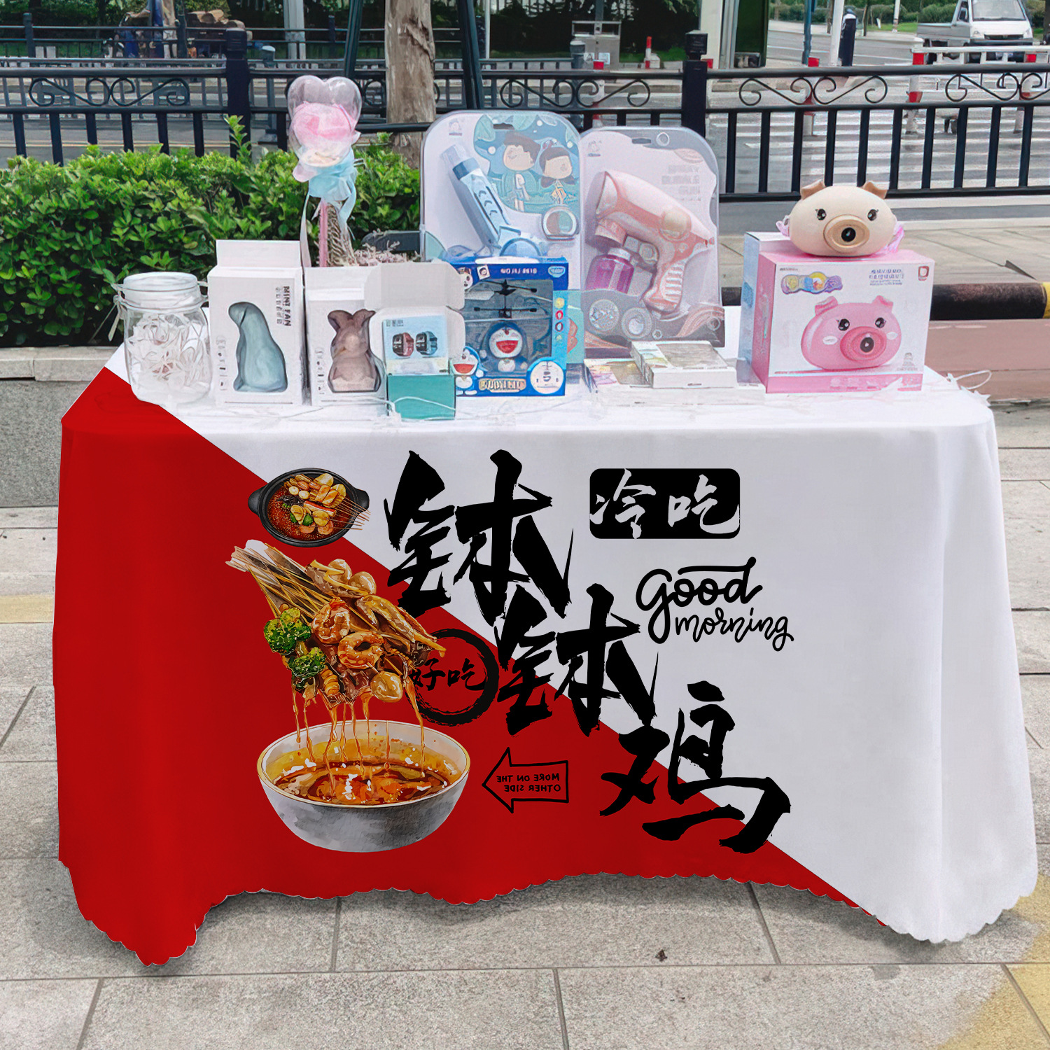 Deliciosas toallas de mesa de cocina de cocina, toallas de mesa publicitarias, toallas de mesa de mercado nocturno, toallas de mesa de carro, toallas de mesa de carretera