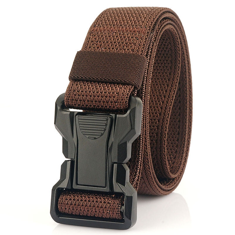 Nueva hebilla rápida cinturón táctico ventiladores militares entrenamiento al aire libre nylon elástico tejido overoles cinturón todo partido