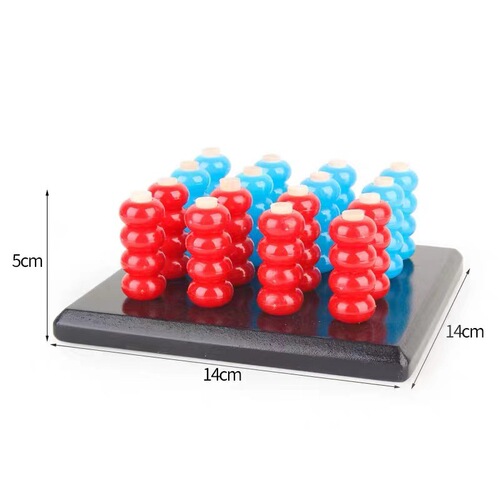 Gravity Four-in-a-Row 3D Board Game for Kids, Chess and Board Games, Intelligence Game, Brain Teaser, Parent-Child Logic Thinking Toy
