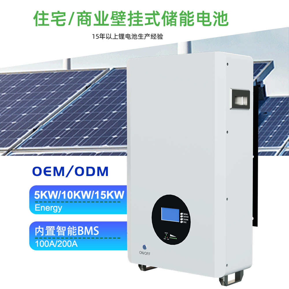 定制磷酸铁锂51.2V100AH厂家直销家庭通讯基站太阳能储能UPS电源