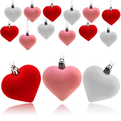 バレンタインデーの愛の装飾小道具植毛愛のクリスマスペンダントクリスマス装飾ペンダントツリートップ愛のペンダント