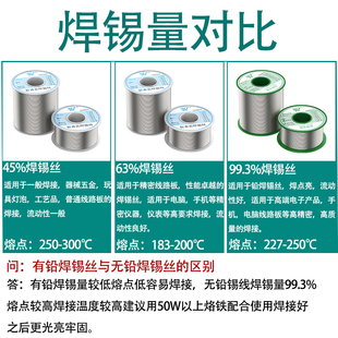9P1E solder wire high purity lead-free tin wire 0.8 mm1.0 containing rosin core tin wire household wash-free low temperature