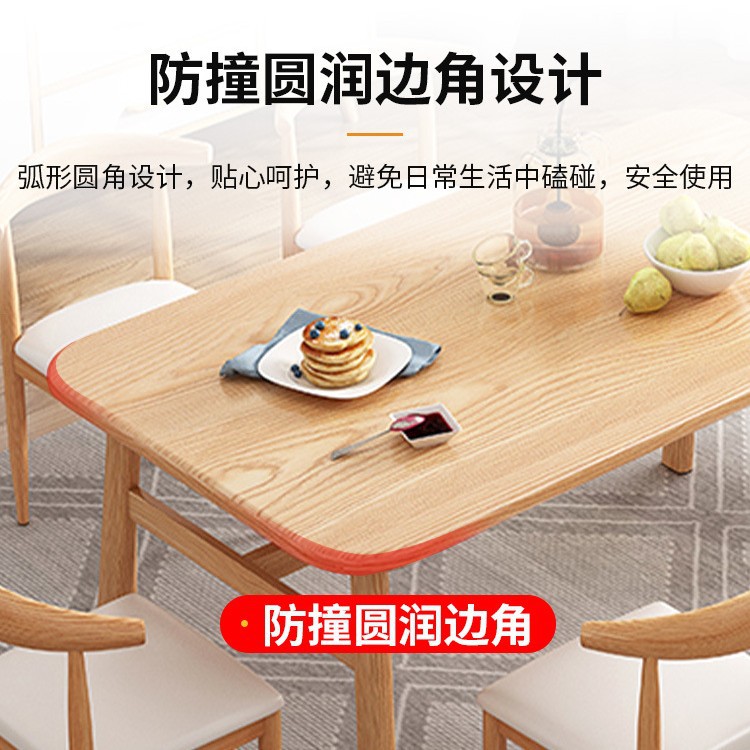 Nordic mesa de comedor casa pequeño apartamento moderno minimalista casa de alquiler rectangular mesa de comedor comercial mesa de comedor y silla combinación