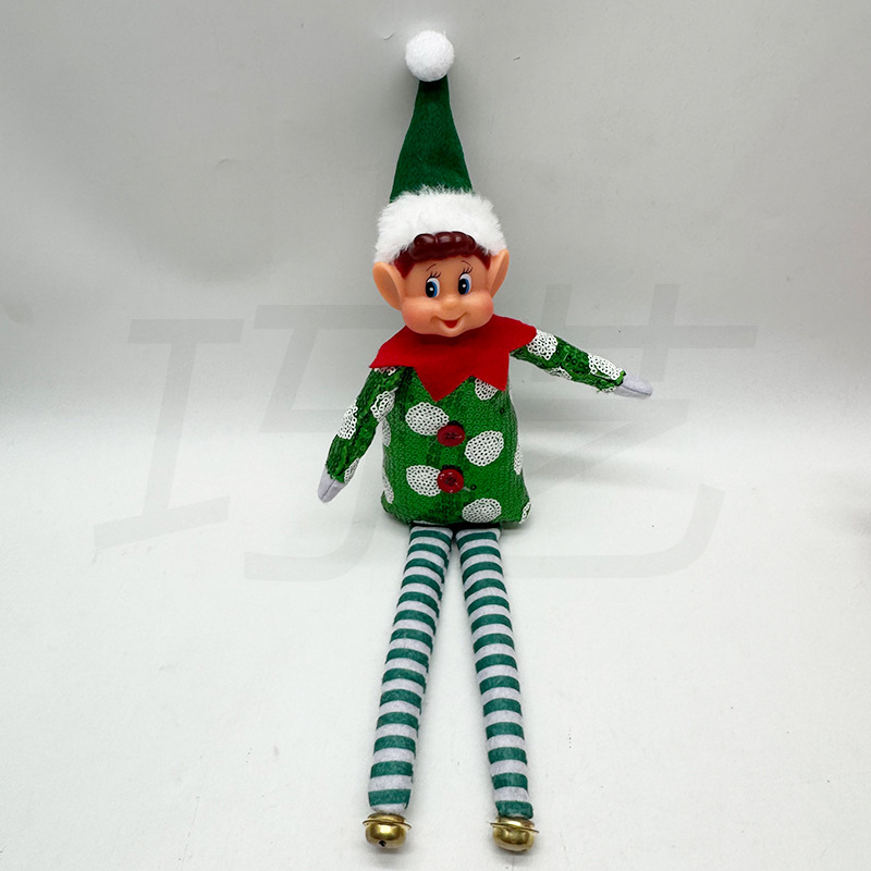 Muñecas de piernas largas transfronterizas de comercio exterior árbol de Navidad colgantes juguetes de regalo ChristmasElfdoll muñecas de hadas