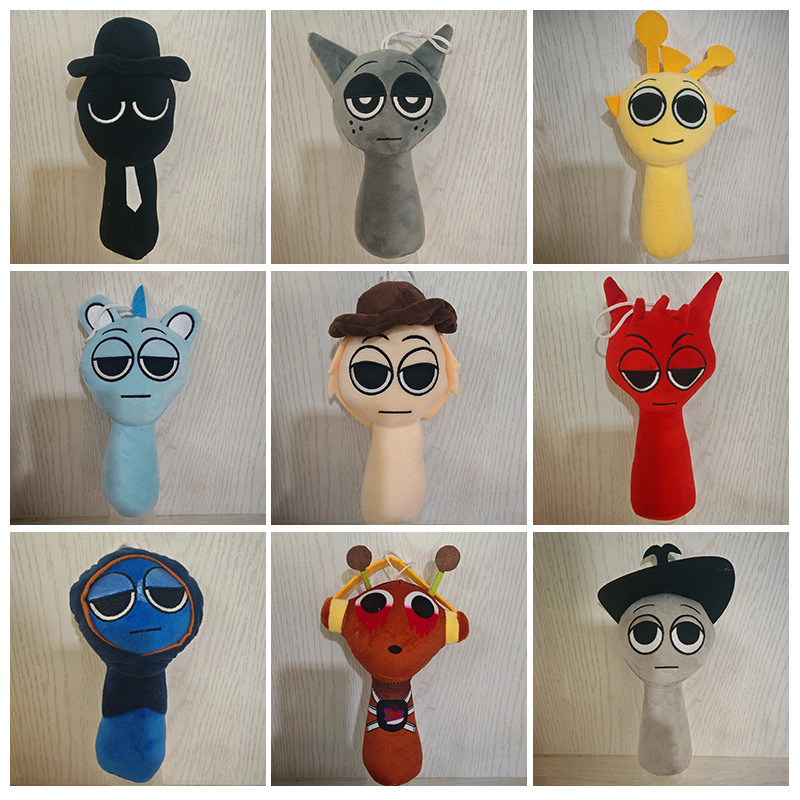 Cross-Border New Product Sprunki Plush Plush Doll Rhythm Box Toy Plush Toy Wholesale in Stock