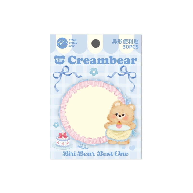 Fjord Island Cream Bear Series Alien Post-it notes Creative Cute Hand Notes Tags Memos Sticky Post-it notes