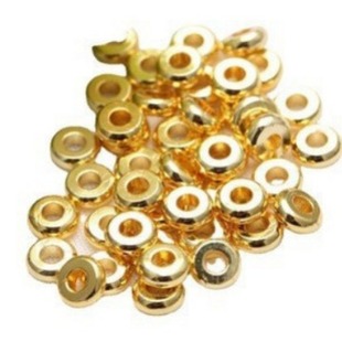 2*5mm Golden Wheel isolation bead jewelry handmade material accessories diy jewelry handmade material