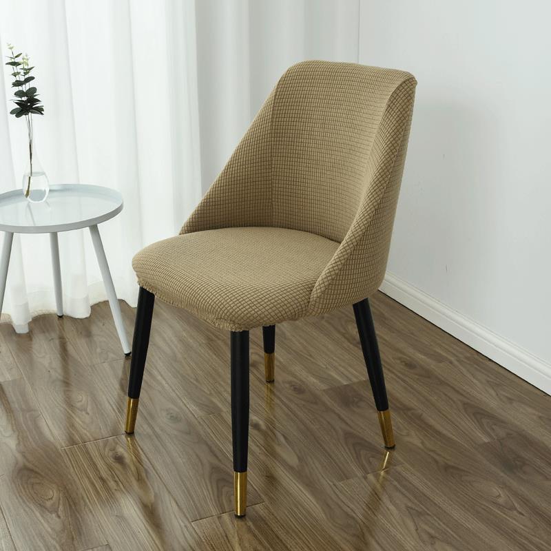 Cubierta de silla de comedor semicircular de grano de maíz simple moderno, respaldo de mesa de comedor para el hogar, funda de silla universal para cuatro estaciones, hogar