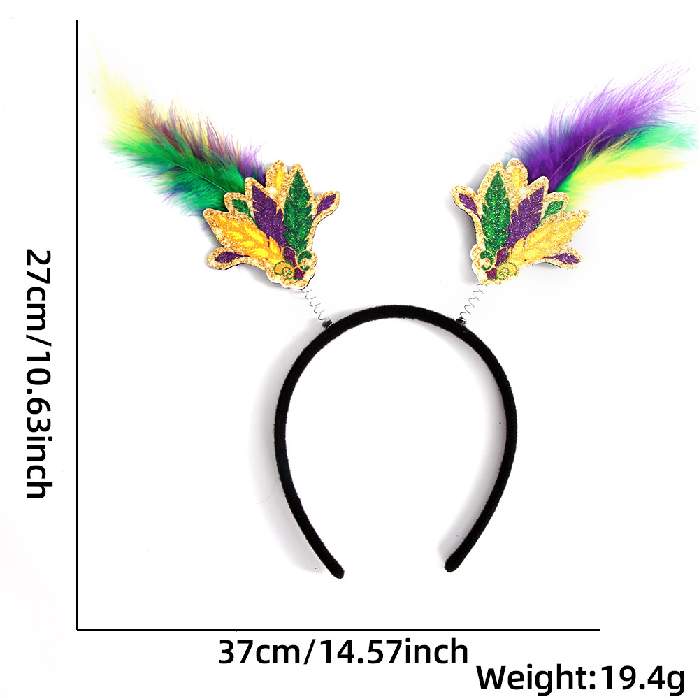 Amazon nuevo Carnaval brasileño diadema tocado rendimiento etapa Mardi Gras decoración del partido suministros