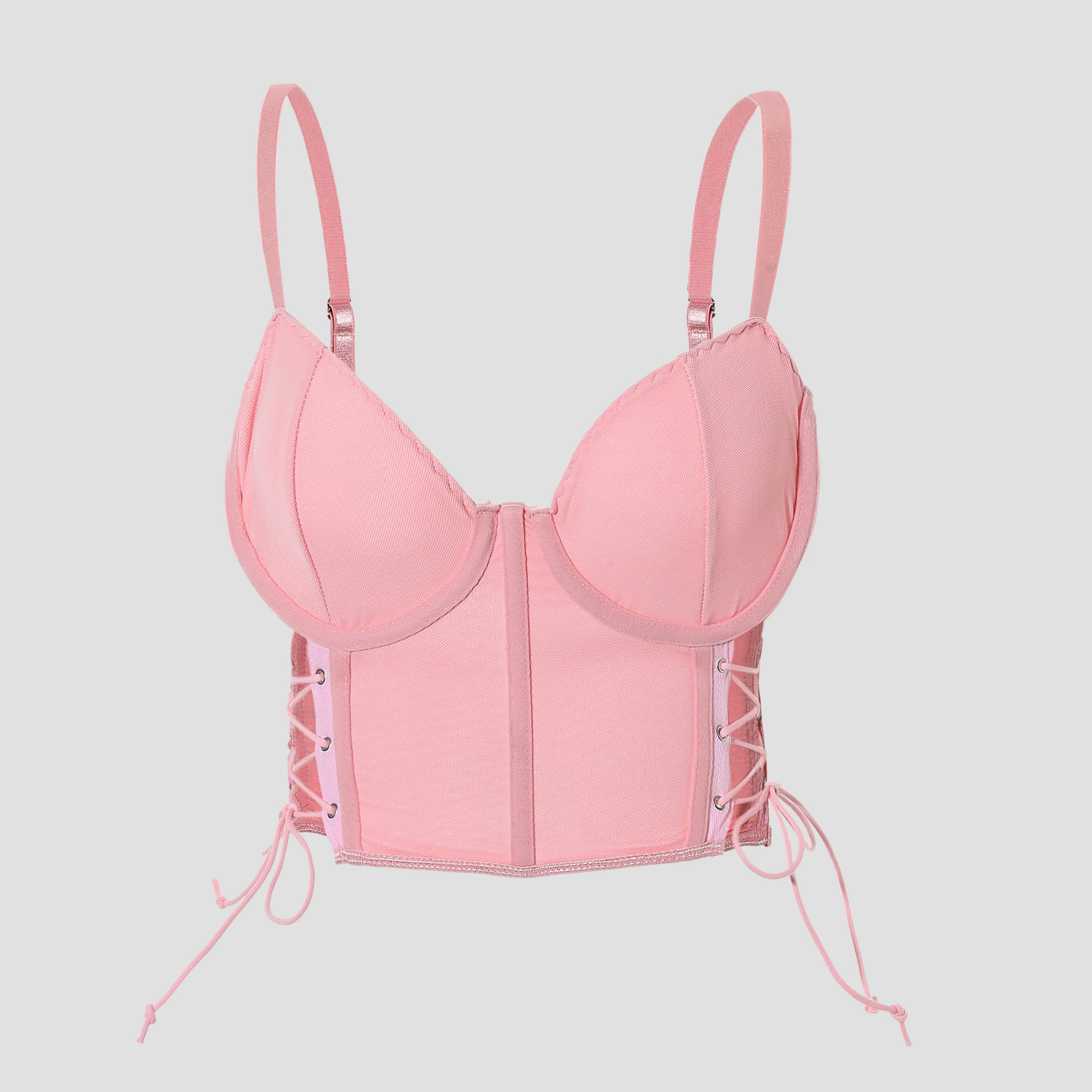 Европейская и американская уличная жилетка ветер полый дизайн чувственный ремень сексуальный пупок дикий короткий жилет из рыбьей кости 11310