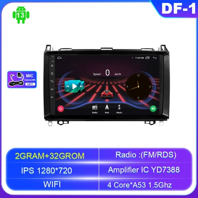 Cross-Border Applicable Mercedes-Benz Vito Viano B200 Sprinter Vito Android Car Gps Navigation (DVD Navigation) - android-navigation-wifi-version-132g-official-standard