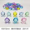 Toy, set, transparent decorations, cartoon colour map, jewelry, playground, with gem