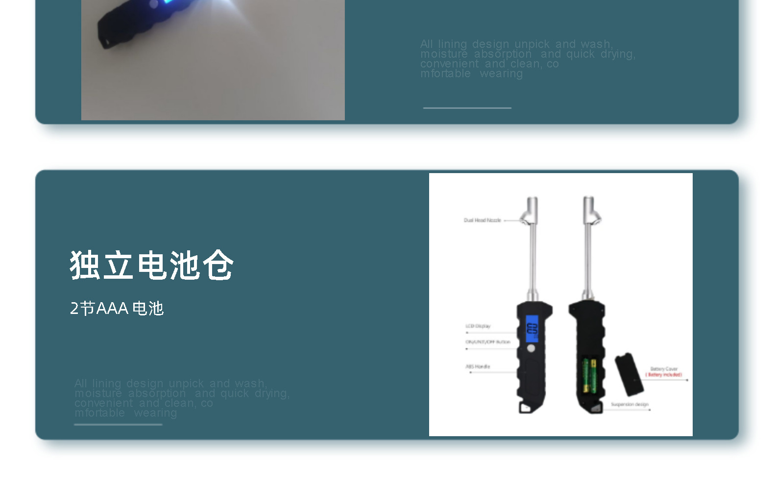 Truck tire pressure gauge with digital display, high-quality tire pressure gauge, measures 0-250 psi