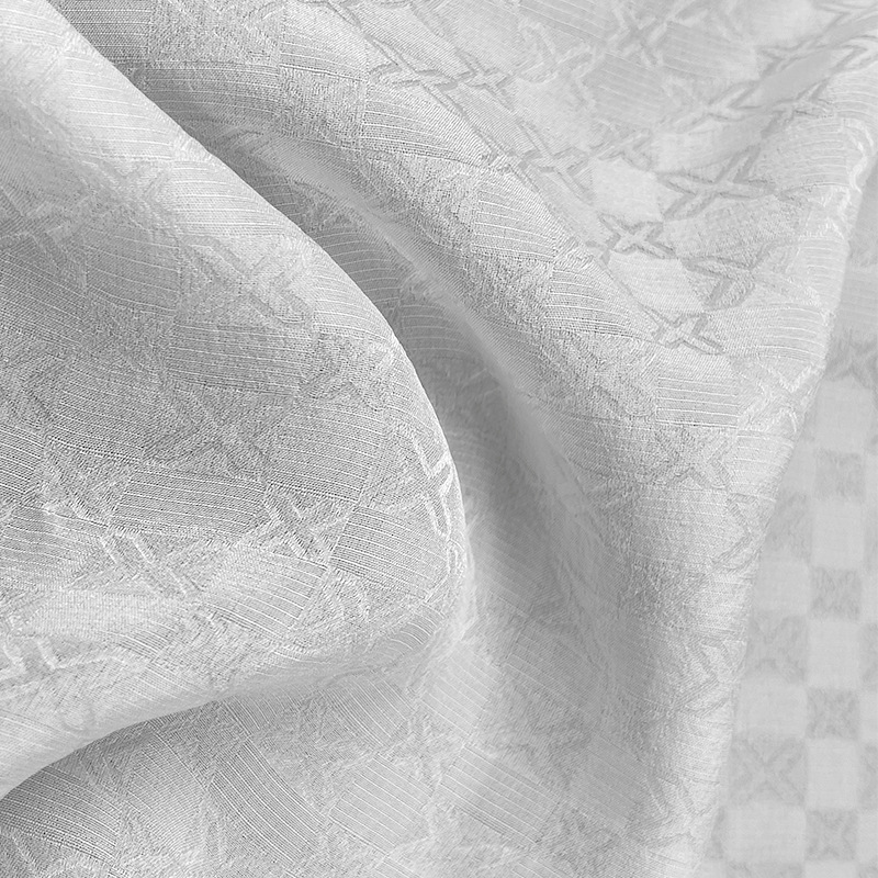 Nueva Tela Jacquard de Seda de Morera con Estampado de Mariposas, 19 mm, 140 cm de Ancho, Tela Ligera de Lujo para Primavera y Verano 2024