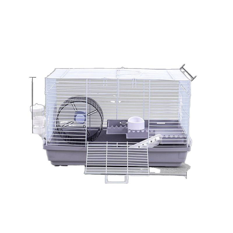 Jaula de hámster grande 47 jaula básica conjunto completo de suministros de jaula de hámster oro oso nido villa paquete de doble piso al por mayor
