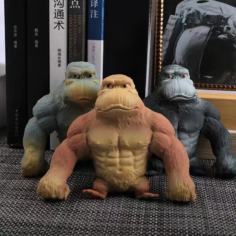 Creativo gorila descompresión juguete Lala arena lento rebote animal truco ventilación descompresión pellizco juguete muñeca