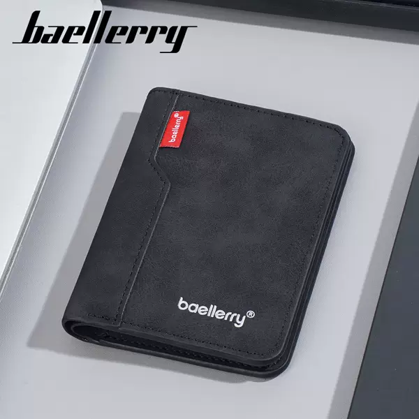New Men's Short Wallet Cross-Border Retro Thin Lightweight Card Holder Integrated High-End 80% off Simple Wallet