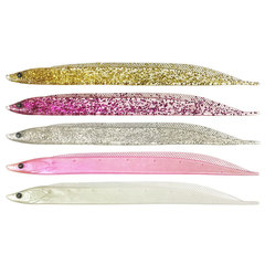 Lure Manufacturer Wholesale 28cm White Baitfish Scissorfish Colorful Soft Fishing Bait 5-Pack Sea Fishing Soft Lure