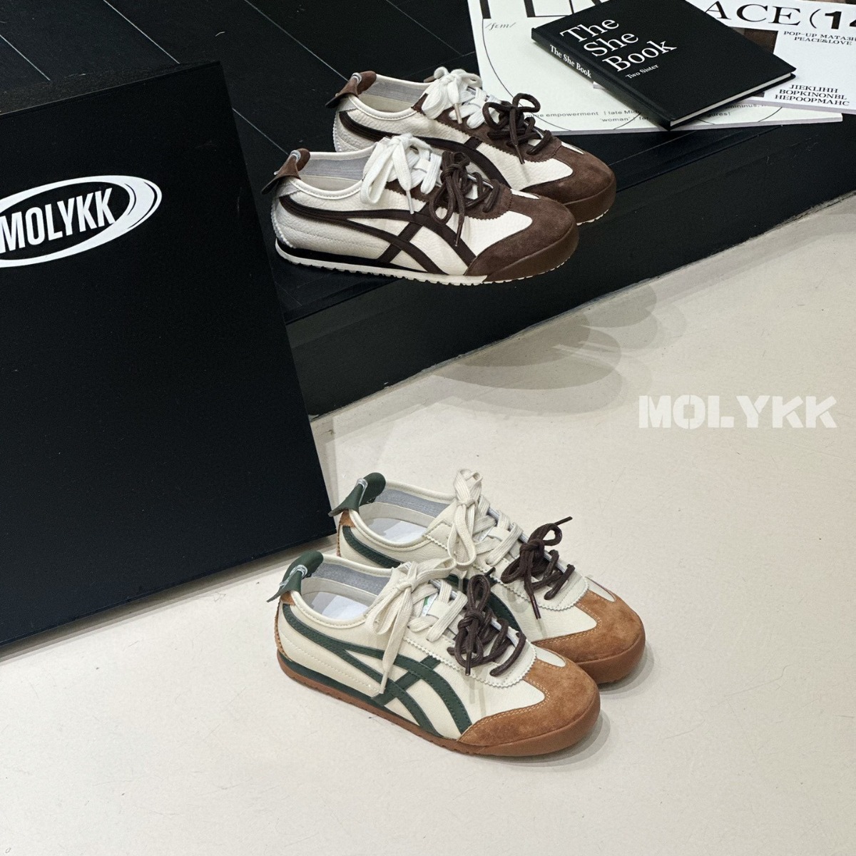 Retro two-tone GAT shoes