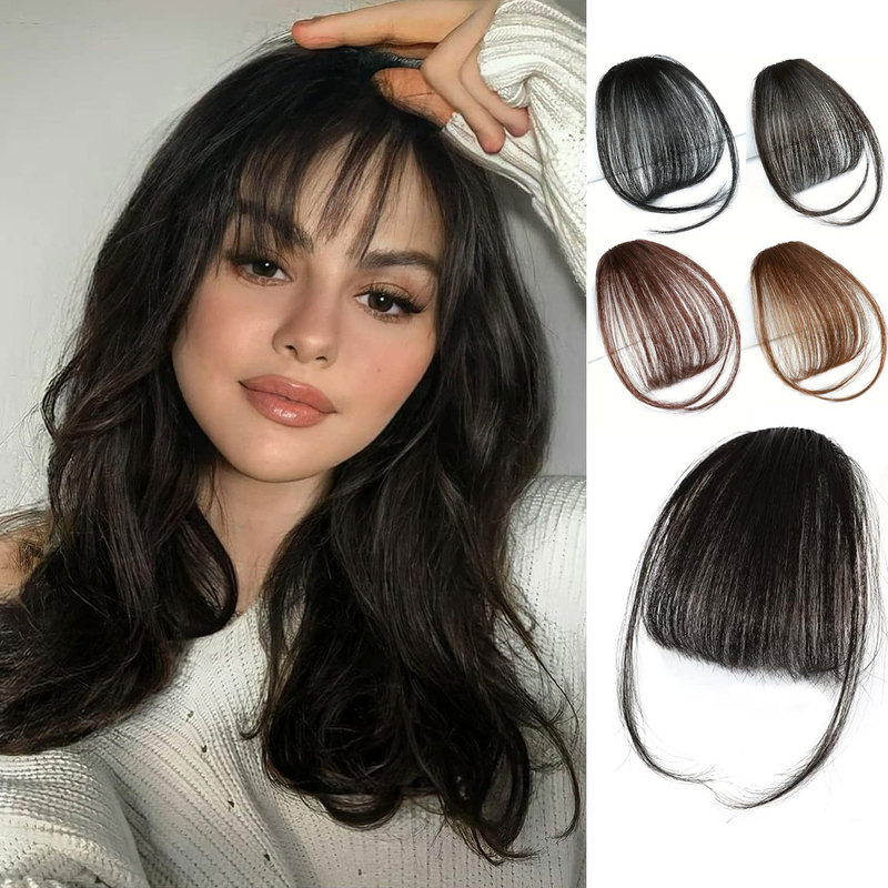 Best-Selling Foreign Trade Fake Hair Bangs for Women, Air Bangs with Sideburns, Extended Forehead, Seamless Invisible Straight Bangs Hairpiece Best-Selling Foreign Trade Fake Hair Bangs for Women, Air Bangs with Sideburns, Extended Forehead, Seamless Invisible Straight Bangs Hairpiece