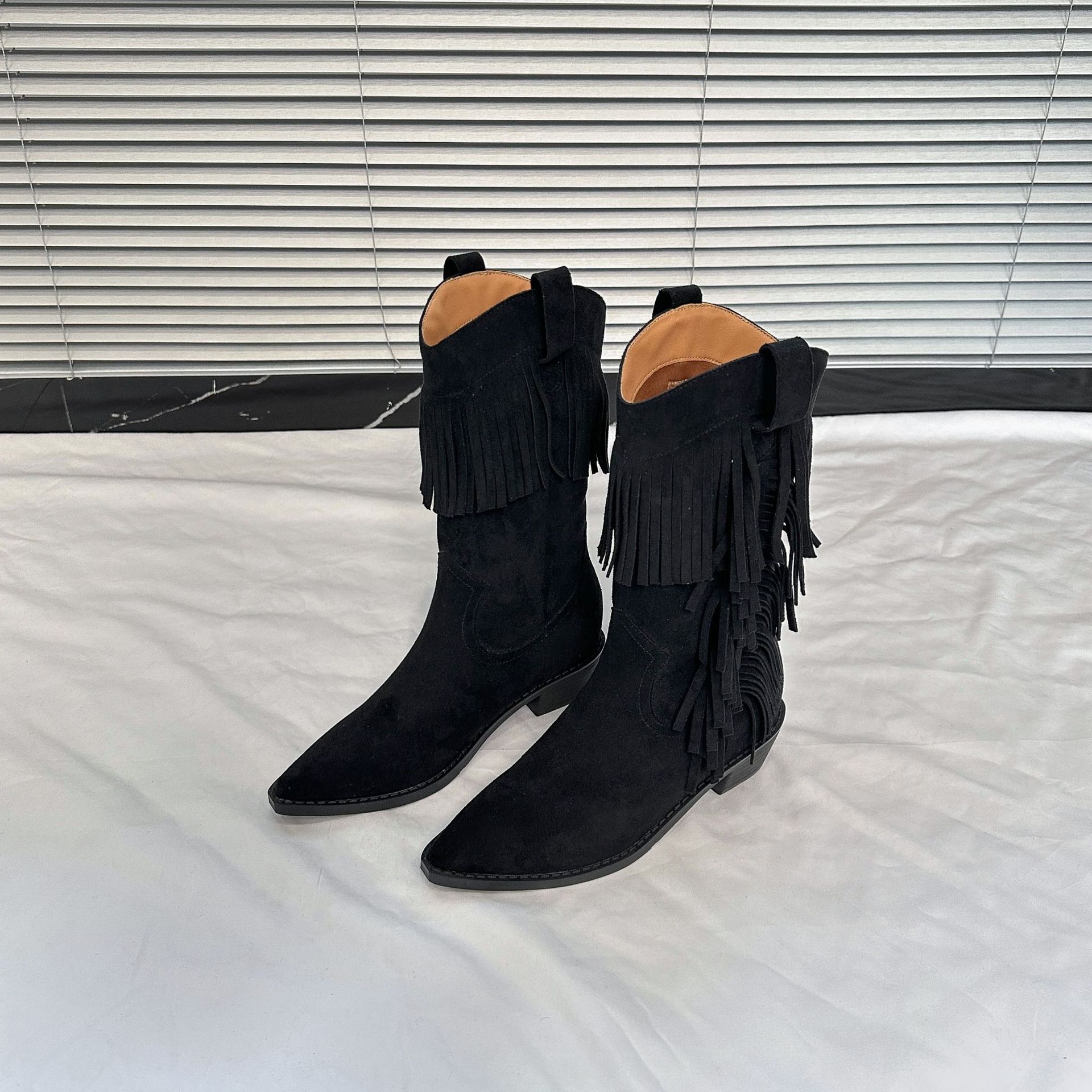 Botas Vaqueras de Caballero para Mujer de 8cm Superfibra con Aumento Antideslizante
