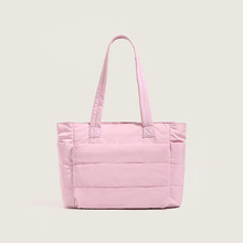 新款托特包单肩包沙滩旅行女士手提包柔软轻便的蓬松手提包